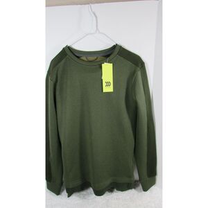 NWT All In Motion Men's Fleece Tech Sweater Size S Olive Green Moisture Wicking